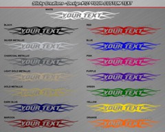 Design #121 Personalized Decal Sticker Vinyl Graphic Windshield Window Car Truck
