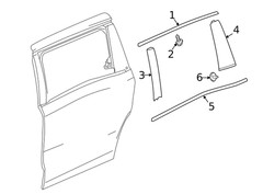 Genuine Honda Door Applique 72935-THR-A01