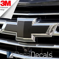 BocaDecals Emblem Overlay Insert Decals For 2018-2023 Chevy Traverse (Set of 2)