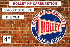 HOLLY HIGH PERFORMANCE CARBURETORS  4″ UV LAMINATED + Bonus Smaller Random Decal