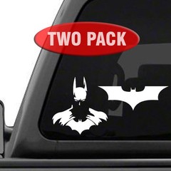 Batman Decals – Two Pack – Bat Signal Dark Knight Superhero Car Truck SUV RV