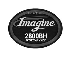 1 RV Trailer Camper Imagine 2800BH Towing Lite Logo Decal Graphic-3085-3