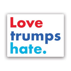 Love Trumps Hate Sticker Decal – Weatherproof – good vibes