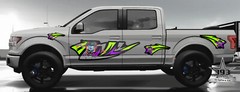 Wrap Vinyl Car Truck Graphics Universal Fit Die Cut Decal Joker Tribal Design