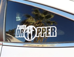 (2) Joking Funny Panty Dropper Lowered Car SUV Truck Graphic Vinyl Decals