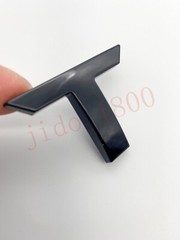 Gloss BLACK letters compatible with TOYOTA TUNDRA 2022 23 logo Front insert