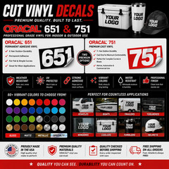 Custom Vinyl Decal Die Cut Logo Sticker Durable Outdoor tool box laptop truck