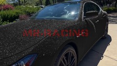 Matte Glitter Black Frosted Sparkle Sticker Decal Sheet Car Vinyl Wrap Film DIY