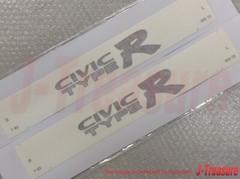 HONDA CIVIC TYPE-R EK9 Genuine Rear Side Fender Silver Decal Sticker x2 Set OEM