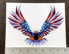 American Eagle USA flag red white and blue sticker decal 8″x6″