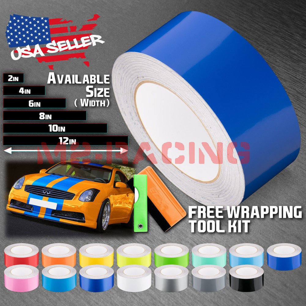 Gloss Color Racing Stripes Vinyl Wrap For Infiniti G35 Stripe Sticker 10FT /20FT