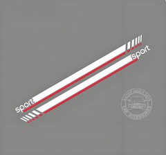 2 PCS Graphics Sport Car Side Stripe Sticker For Smart Fortwo Forfour W453 W451