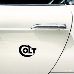 COLT FIREARMS LOGO LARGE VINYL DECAL STICKER CAR BUMPER 6” Inches