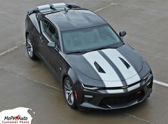 Racing Rally Stripe Fits: 2016 2018 Camaro Vinyl Graphic Decals RS SS 3M Film