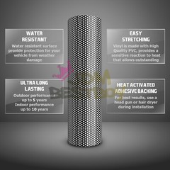 Perforated One Way Vision White Print Media Vinyl Window Decal Sticker Sheet