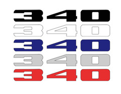 Custom 340 Automotive Decal Set Universal Fit