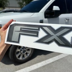 FX2 Off Road Gray Decals for Ranger F150 Truck Super Duty Stickers | Set of 2
