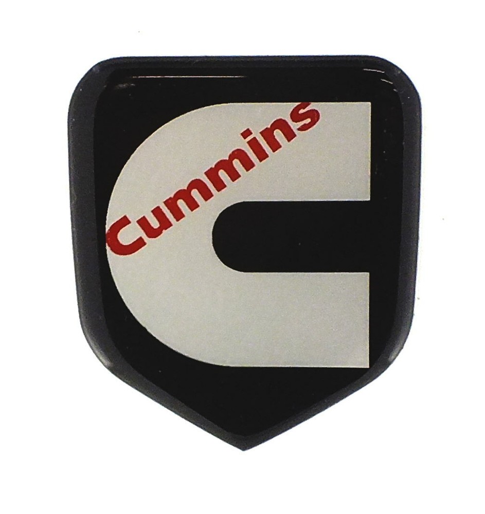GRILLE EMBLEM fits RAM Diesel 1994-2002 Black/Silver-RED
