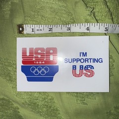 LA OLYMPICS 1984 USA Bumper Sticker – Advertising Vintage Style Vinyl 80s
