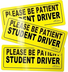 Magnetic Student Driver Signs – High Visibility Safety Stickers for New Drivers