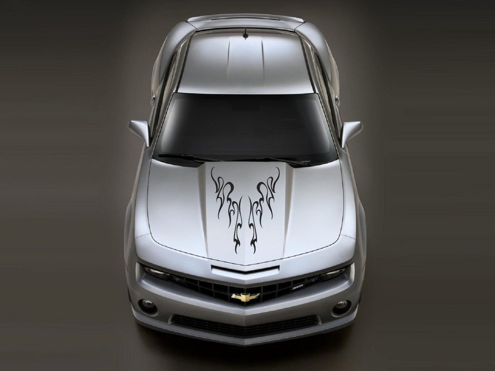 Flame Classic Reflective CAMO Vinyl Decal Hood Sticker Car Van Truck Vehicle SUV