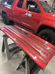 Compatible with Toyota Tundra .. Full Tailgate Flag .. VINYL Graphic
