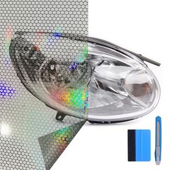 For TOYOTA Car Honeycomb Headlight Taillight Lamp Vinyl Wrap Automobile Stickers