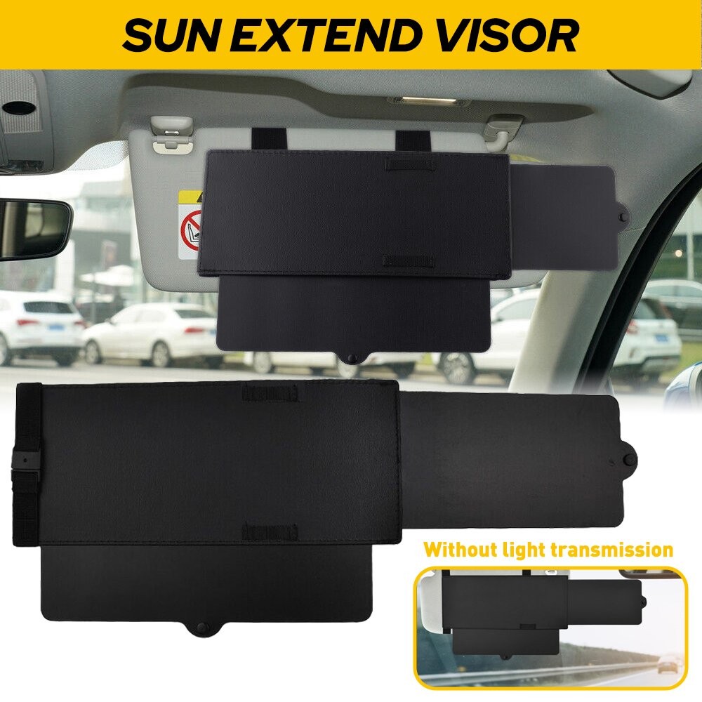 Car Visor Sun Extension Front Shield Side Anti-Glare Shade Sun Extender Visor
