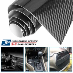5D Waterproof Carbon Fiber Vinyl Car Wrap Sheet Roll Film Sticker Decal Paper US