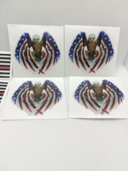 US Flag & American Eagle Die Cut Vinyl Decal’s Lot of 8 – U.S. Made