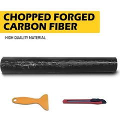 Gloss Forged Carbon Fiber CF Black Silver Gold Red Vinyl Car Wrap Sticker Decal