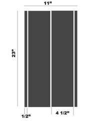 Car Truck or Suv Fender hash Stripe Racing Graphic Decal Sticker Set ” ( HM01)