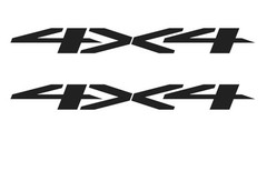 2019 20 21 22 23 24 Chevy Silverado 1500 2500 3500 Matte Black 4X4 Bedside Decal