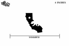 California Bear Sticker Decal – Cali State – Choose Color 4″
