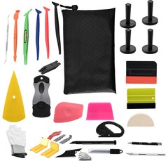 Car Wrap Tool Kit Vehicle Wrapping Tools Vinyl Wrap Kit with Felt Squeegee