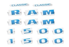 RAM 1500 CLASSIC Door Badge Overlay Decals for 2019-2024 Ram 1500 Classic