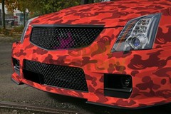 Camouflage Ape Matte Red Gray Camo Car Auto Vinyl Wrap Sticker Decal Sheet Film