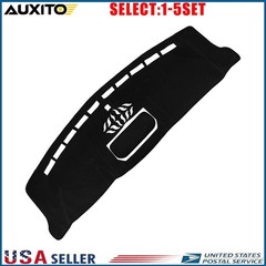 Car Dash Cover Dashmat Dashboard Mat Carpet Black For 2021-24 25 Ford F150 1-5X