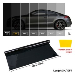 US 10′ Uncut Roll Window Tint Film 5% VLT 15% 25% 35% Car Home Office Glass Tool