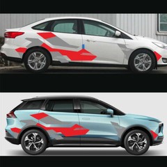 Car Stickers Vinyl Decals Racing Sports Trims Graphics Waterproof For Body Side