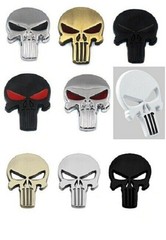 Choice of 3D Metal PUNISHER SKULL Decal 2-1/4″ x 1-3/4″ for Car Truck Motorcycle
