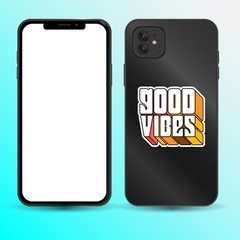 70’s Good Vibes Sticker Groovy Retro Laptop Cup Car Vehicle Window Bumper Decal
