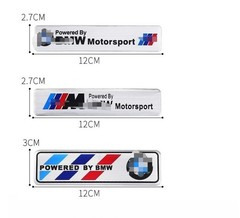 For BMW Fender Side Emblem M Metal Badge Scratch-Resistant Sticker Decoration