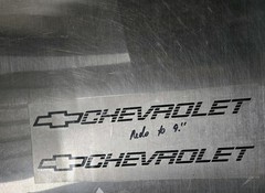 Chevrolet Emblem Vinyl Sticker Clear 9×1 Inche 2 Pcss