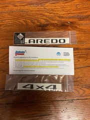 LAREDO Emblem Overlay Decal Stickers- 2022-2024 All new Jeep Grand Cherokee