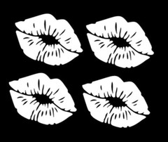 Kiss me Lips!These fun lips come in two sizes Looks great on walls, car, Laptop