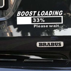 Boost Loading Car Decal Sticker, Tesla, Chevy Bolt, Chevy Volt, Smart Car, Fiat