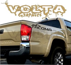 2X Rear Vinyl Decals For Toyota Tacoma 2004-2024 Rear Bedside Tacoma Graphics