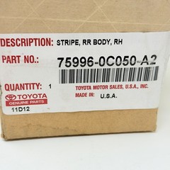 2007-2014 Toyota Tacoma Tundra New OEM 75996-0C050-A2 TRD Off-Road Bed Decal RH