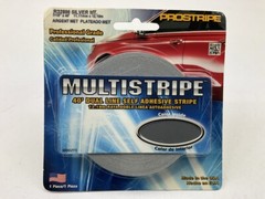 Prostripe R32806 40′ X 7/16″ Silver Metallic Multistriping Pinstripe Tape